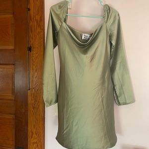 Princess Polly Sage dress Size 4